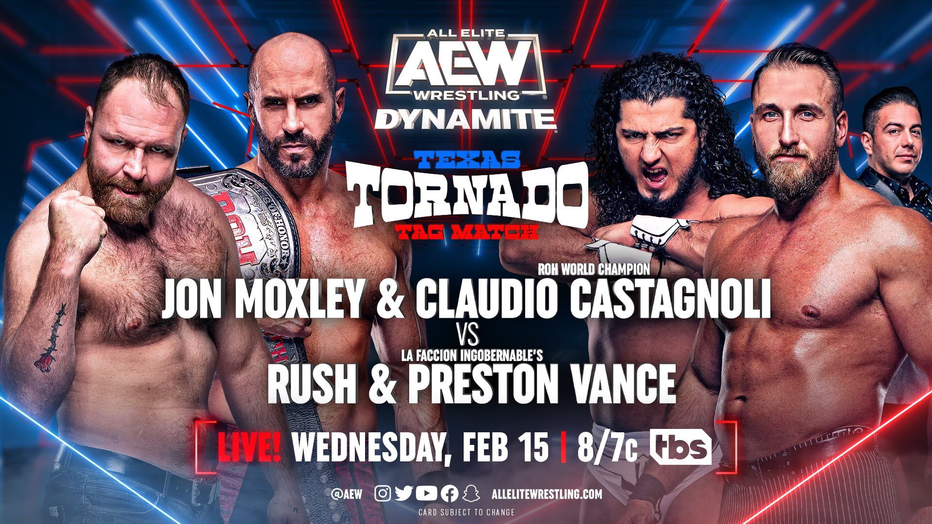 Cartelera AEW Dynamite 15 De Febrero De 2023