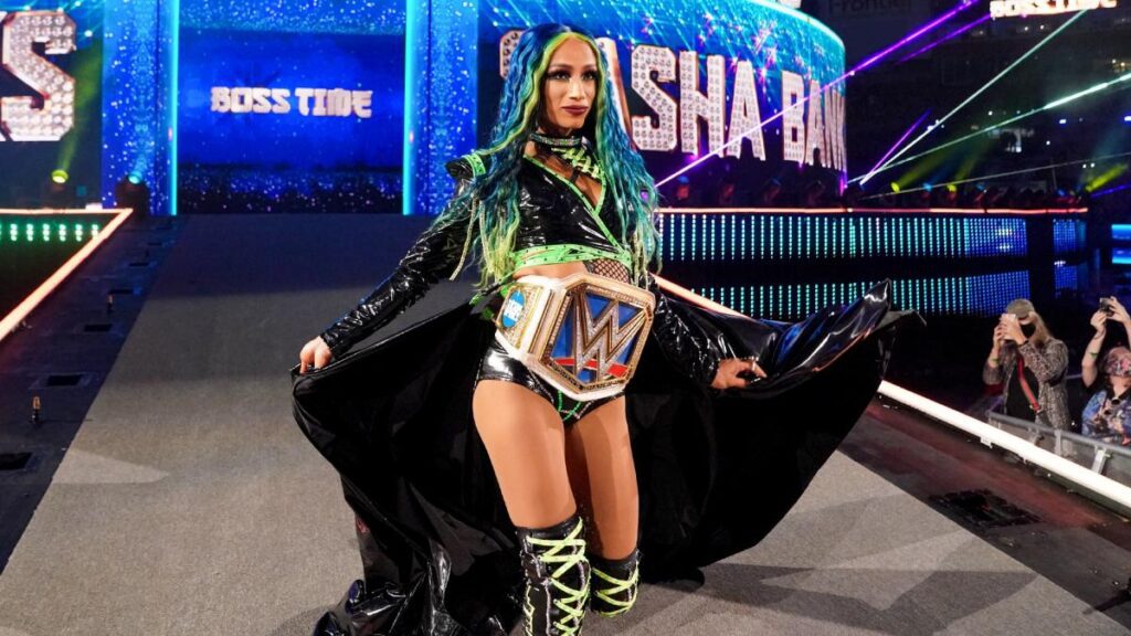 1. Sasha Banks' Iconic Blue and Green Hair - wide 1