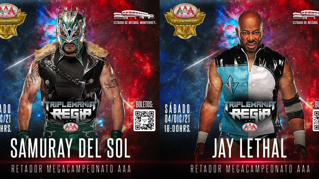 Jay Lethal y Samuray del Sol se unen a la lucha por el Megacampeonato en AAA Triplemanía Regia