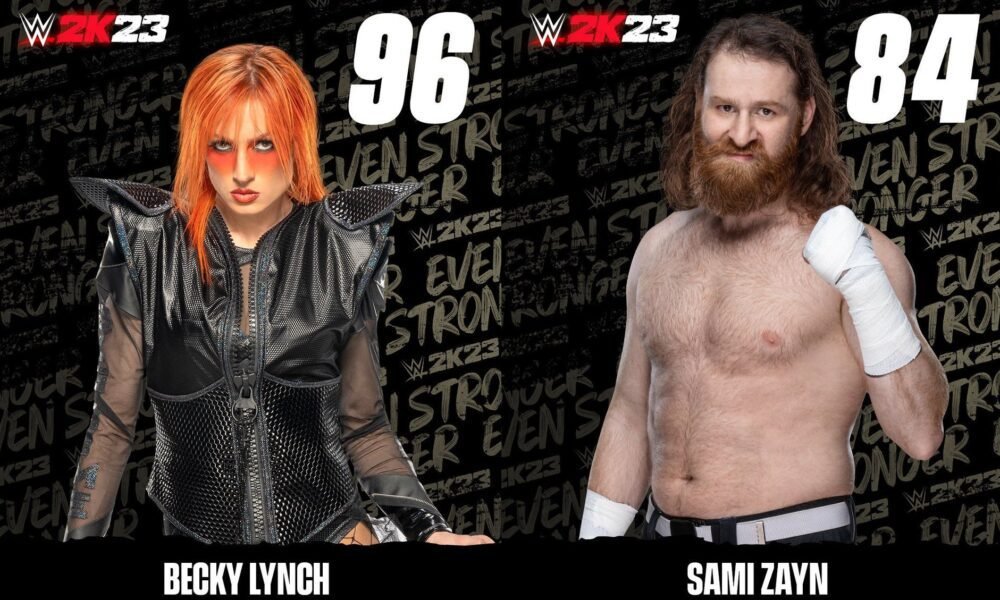 WWE 2K23: Lista actualizada de los ratings de los luchadores