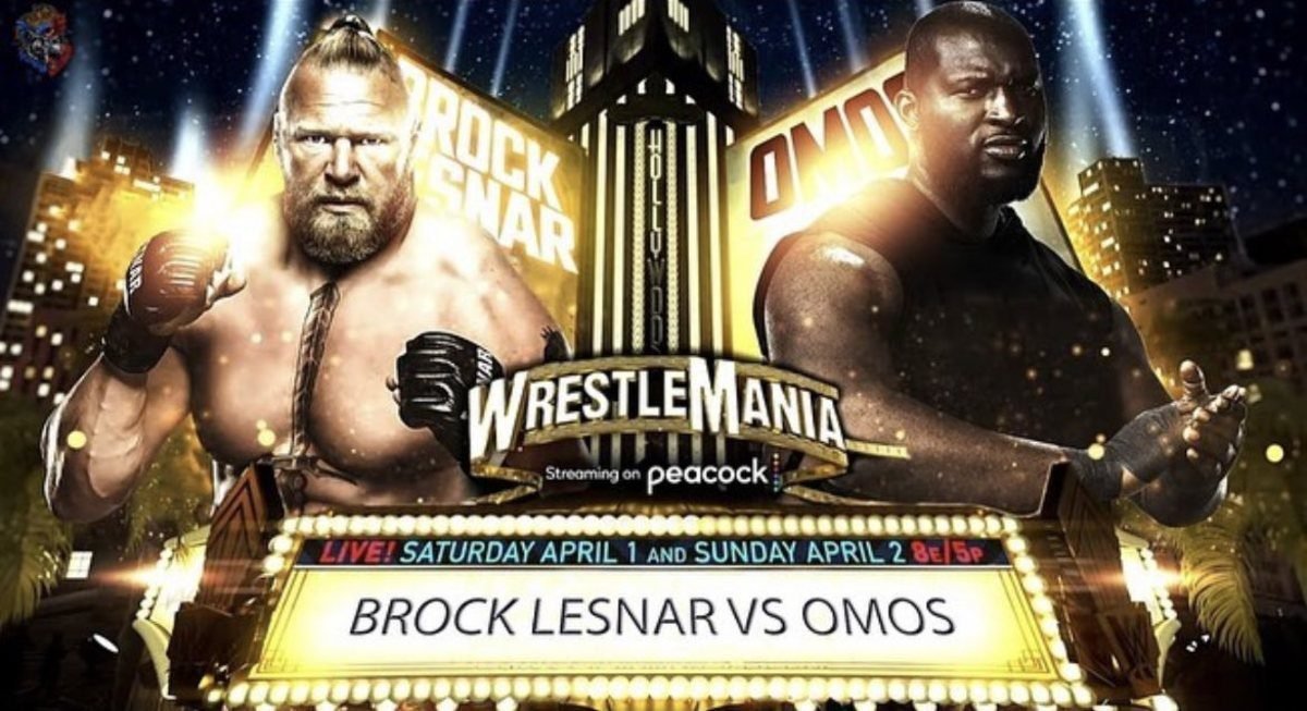 Omos vs Brock Lesnar WrestleMania 39