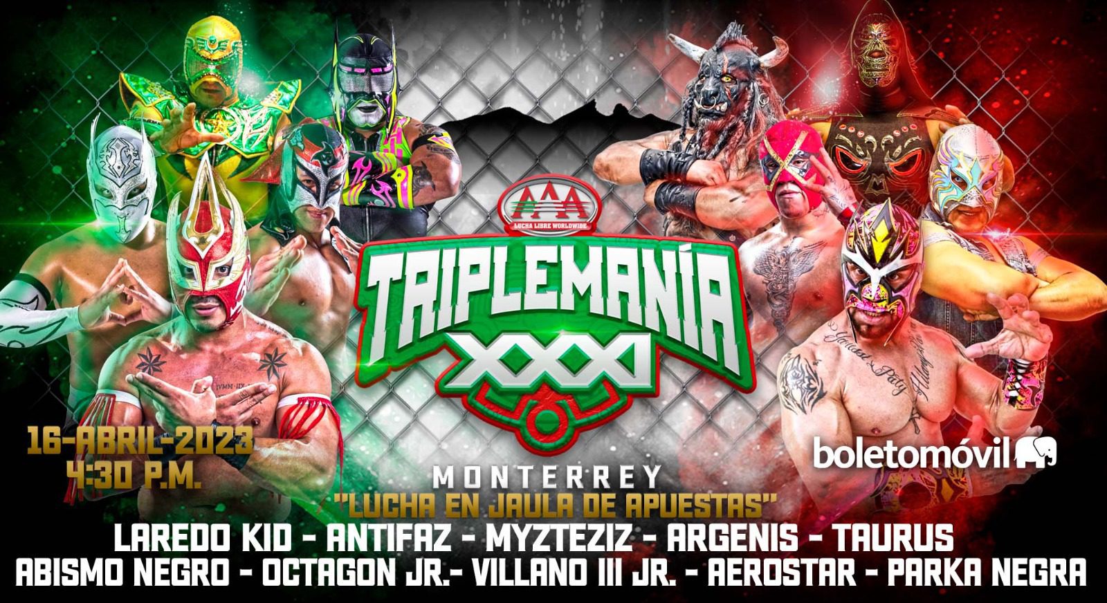 Horarios y dónde ver Lucha Libre AAA Triplemanía XXXI