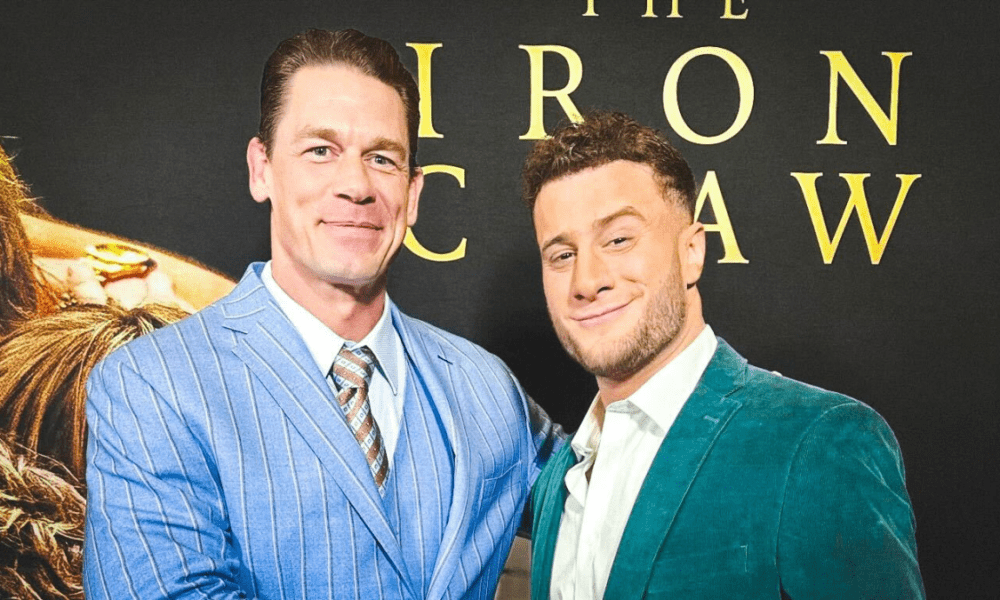 MJF y John Cena se encuentran en la avant premiere de “The Iron Claw”