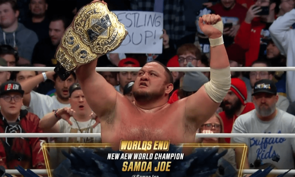 Samoa Joe Vence A MJF En Worlds End Y Se Convierte En El Nuevo Campeón ...