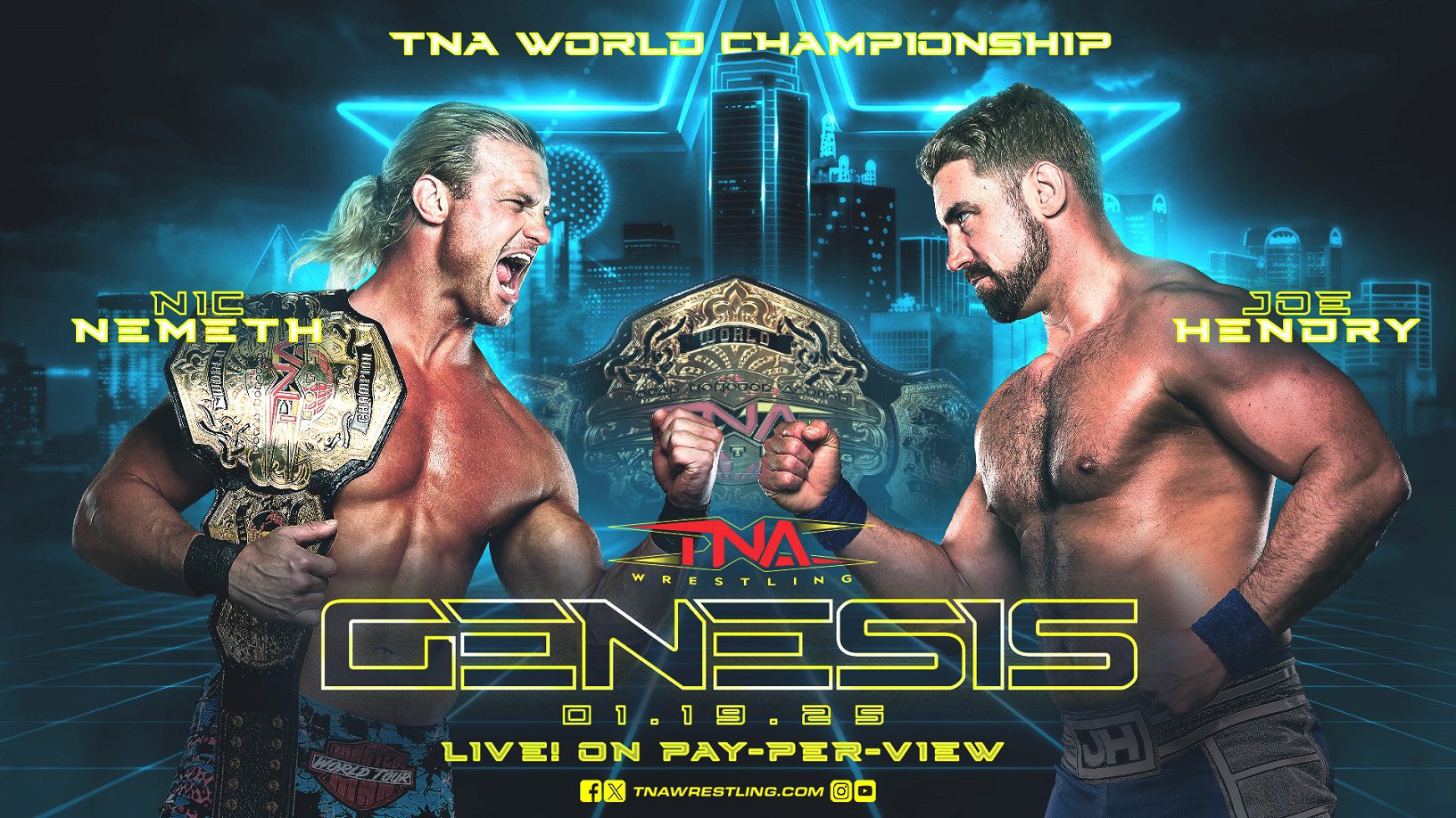 Cartelera actualizada TNA Genesis 2025